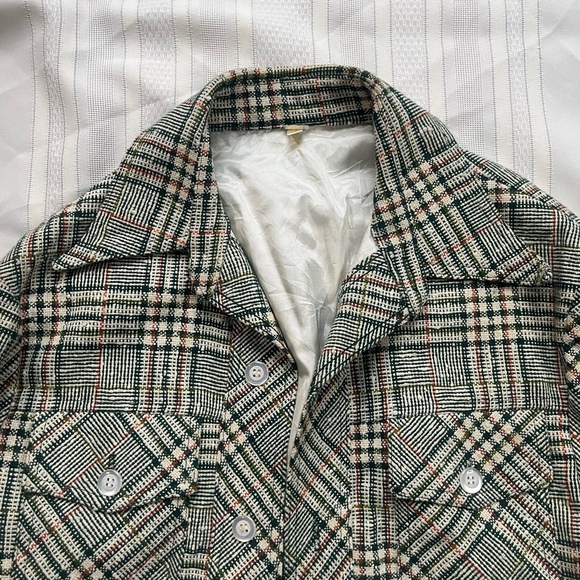 Vintage Ratner USA Men’s Tan Tartan Plaid Blazer Jacket Sport Coat Preppy 70s - Picture 9 of 11